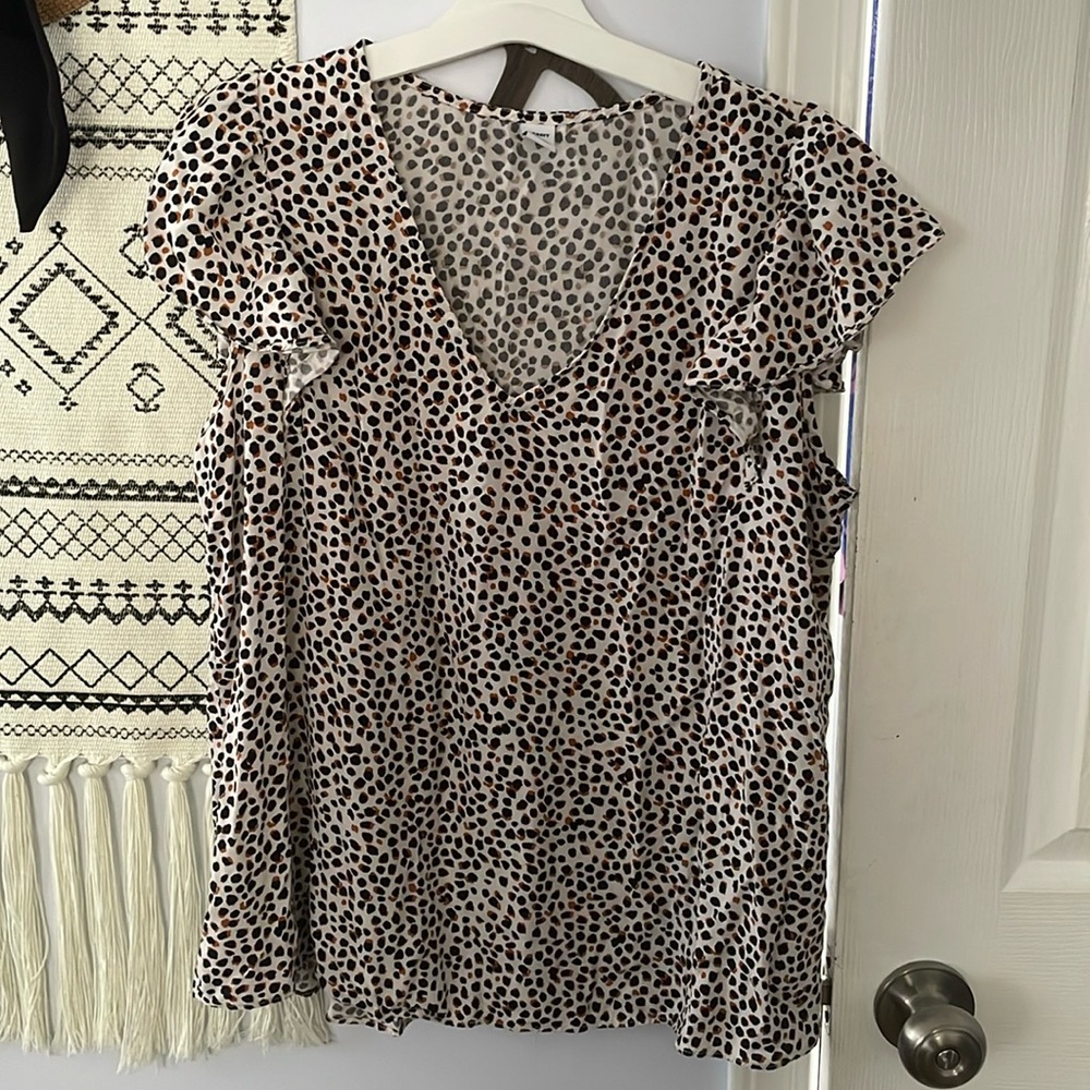 Leopard print blouse